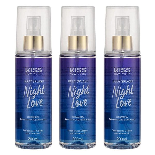 Kit Body Splash Kiss New York Night Love Bs04b 200ml C/3