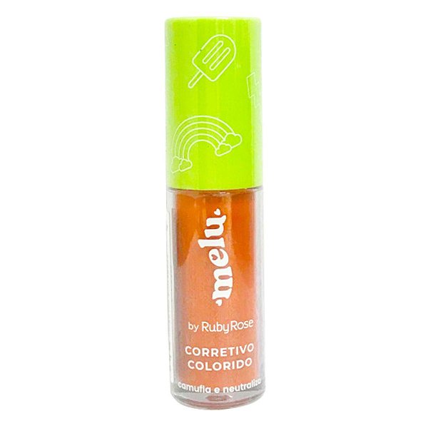 Corretivo Líquido Colorido Melu By Ruby Rose Laranja Cl04 5ml
