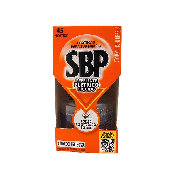 Refil De Repelente Elétrico Líquido SBP 35ml