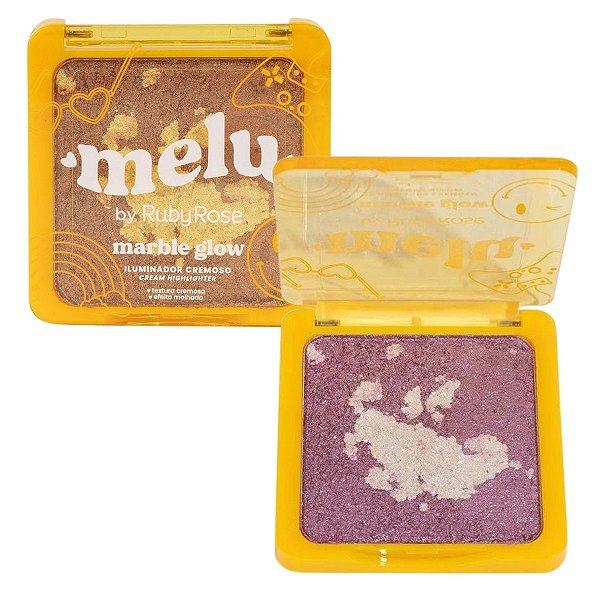 Iluminador Cremoso Melu By Ruby Rose Marble Glow Beach Sunset 11g