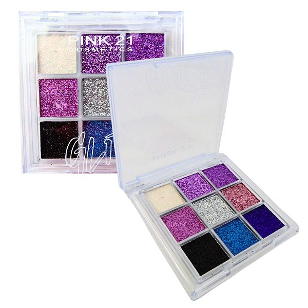 Paleta de Glitter Pink 21 Color 3 7,2g