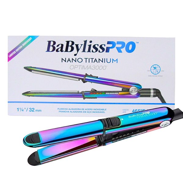 Prancha Babyliss Nano Titanium Optima3000 Iridescent Bivolt