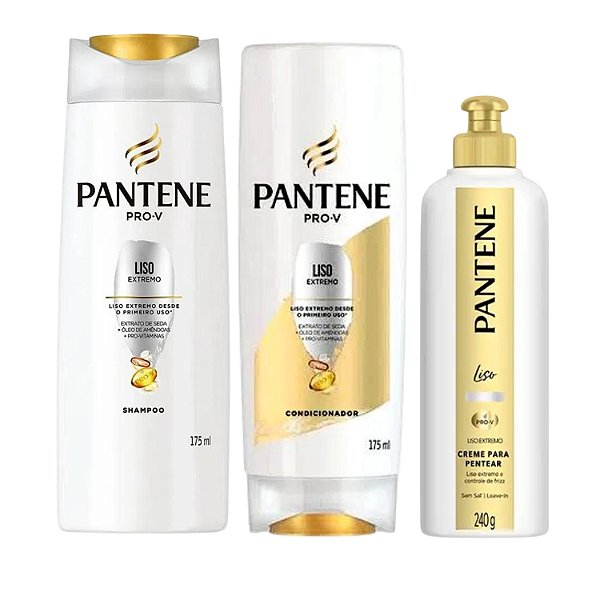 Kit Pantene Pro-v Liso Extremo Com 3