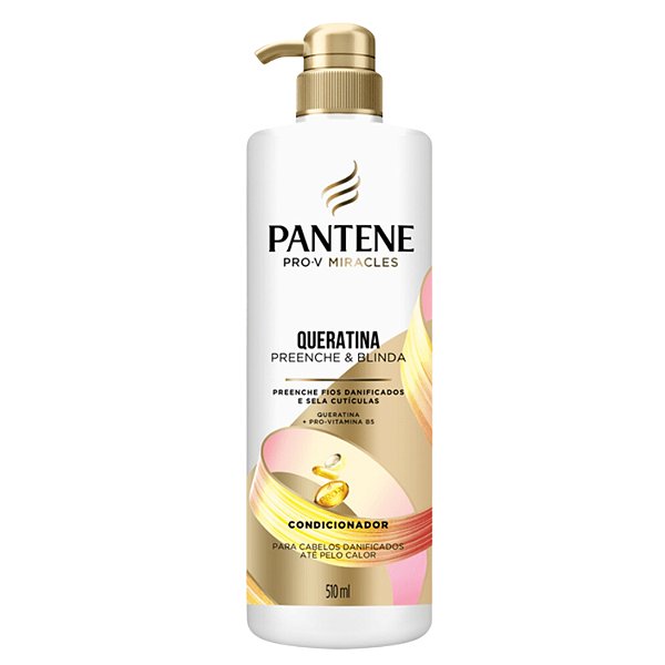 Condicionador Pantene Pro-v Queratina Preenche e Blinda 510ml