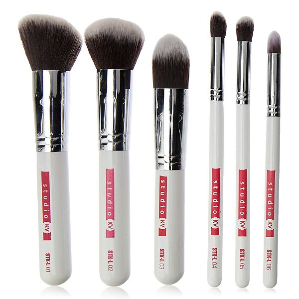 Kit Pincéis de Maquiagem Klass Vough Essential Studio Com 6