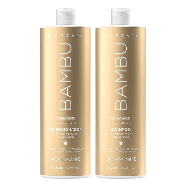 Shampoo + Condicionador Jacques Janine Hair Care Bambu 750ml