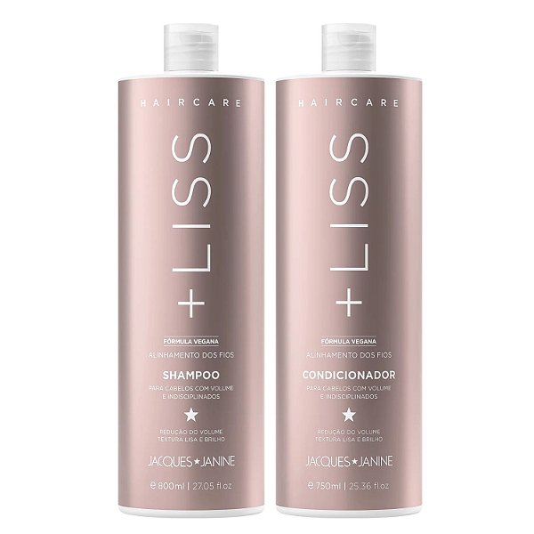 Shampoo + Condicionador Jacques Janine Hair Care + Liss 750ml