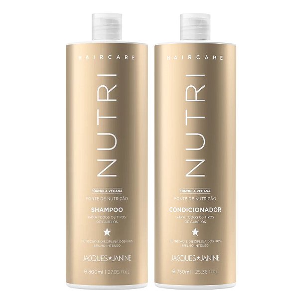 Shampoo + Condicionador Jacques Janine Hair Care Nutri 750ml