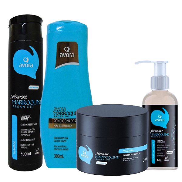 Kit Avora Splendore Marroquine Argan Oil Com 4