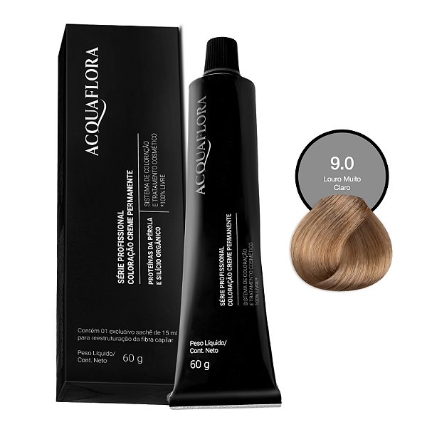 Coloração Acquaflora 9.0 Louro Muito Claro 60g