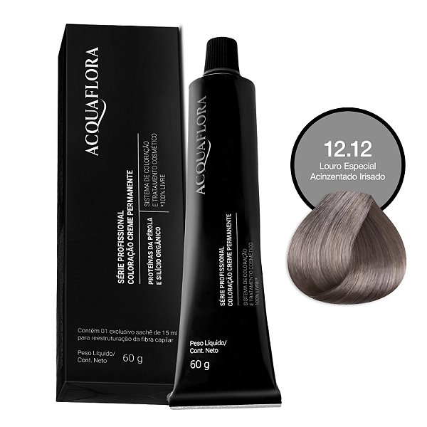 Coloração Acquaflora 12.12 Louro Especial Acinzentado Irisado 60g