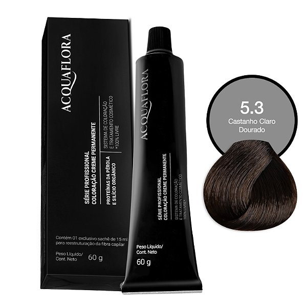 Coloração Acquaflora 5.3 Castanho Claro Dourado 60g