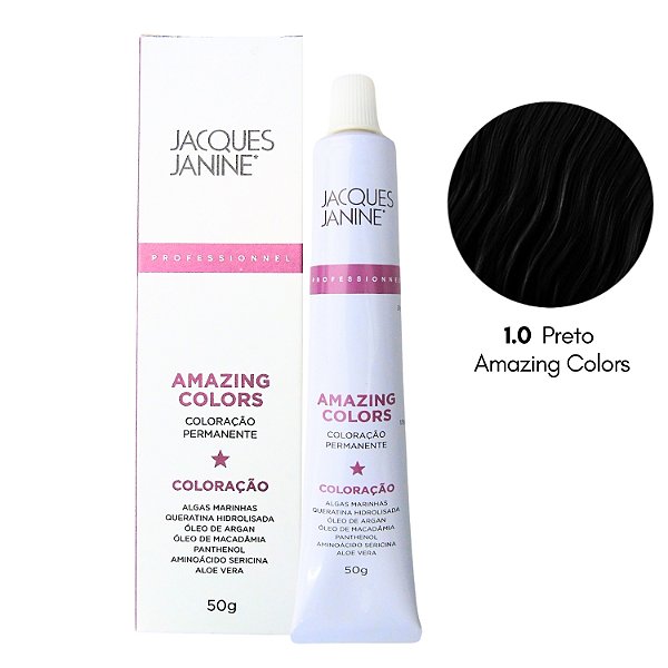 Coloração Jacques Janine 1.0 Preto 50g