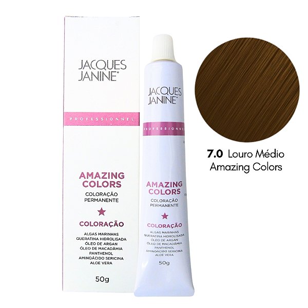Coloração Jacques Janine 7.0 Louro Médio 50g