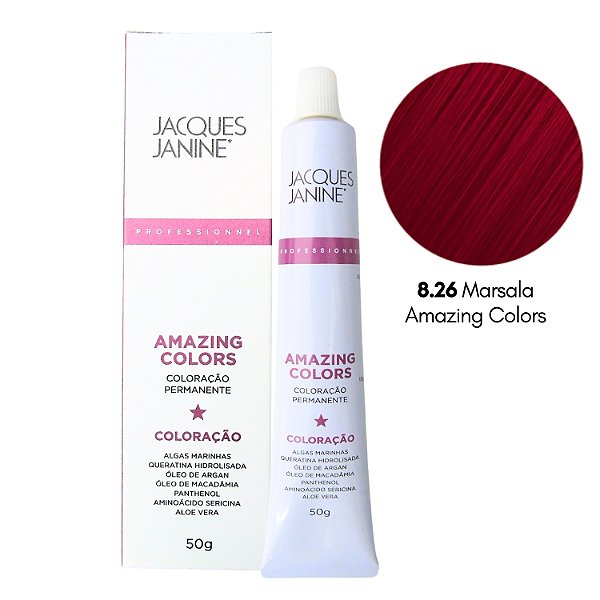 Coloração Jacques Janine 8.26 Marsala 50g