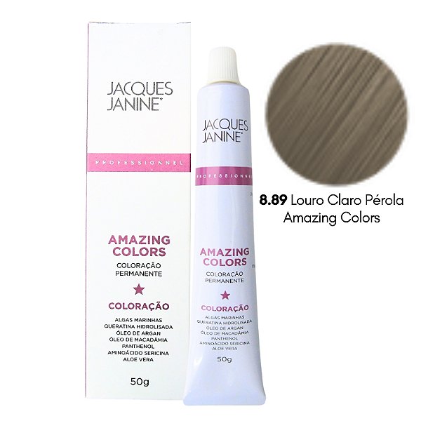 Coloração Jacques Janine 8.89 Louro Claro Pérola 50g