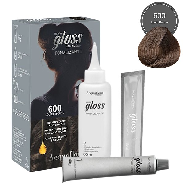 Tonalizante Acquaflora Hidra Gloss 600 Louro Escuro