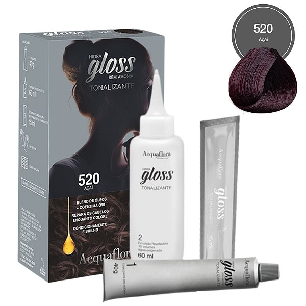 Tonalizante Acquaflora Hidra Gloss 520 Açai