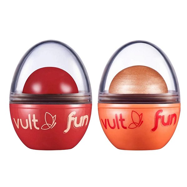 Blush Cereja Coradinha + Iluminador Rose Iluminada Vult Fun 6,5g