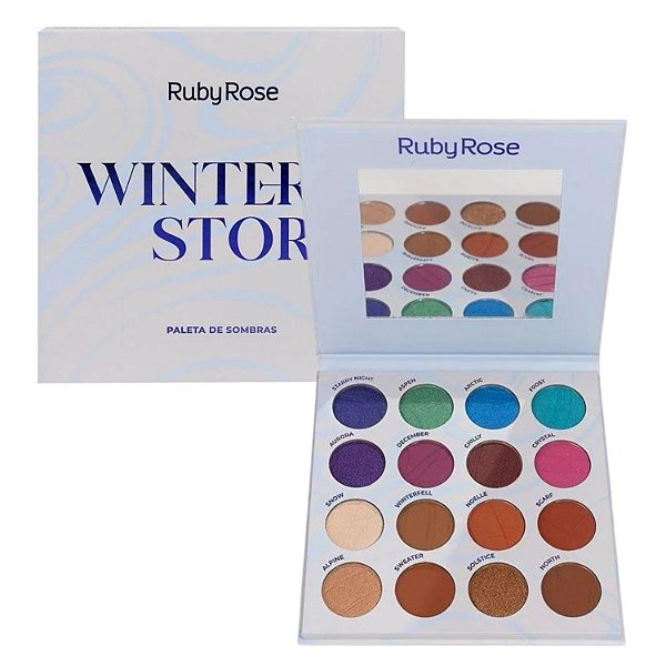 Paleta de Sombras Ruby Rose Winter Storm 3,2g