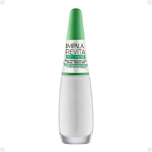 Base com Fibras Impala Revita Nail Branco Soft 7,5ml