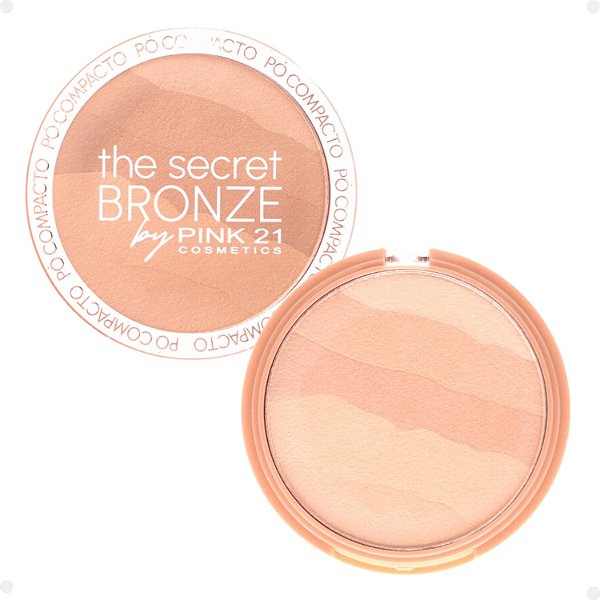 Pó Compacto Pink 21 The Secret Bronze 03