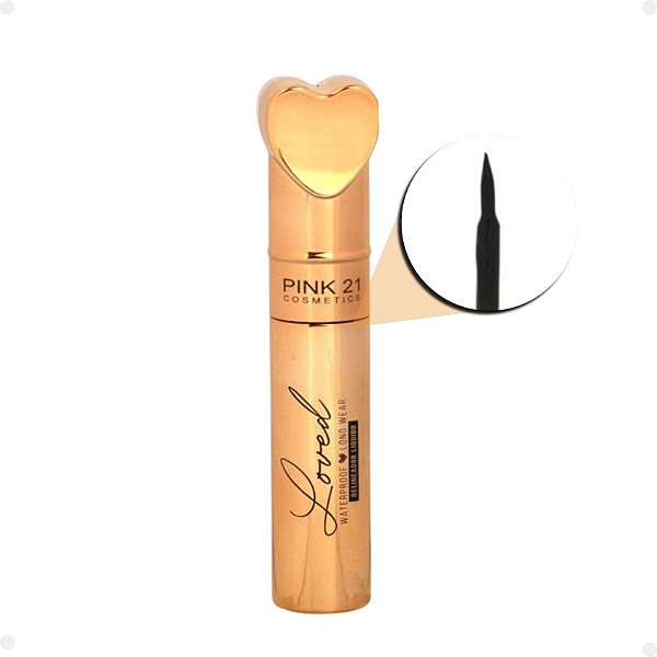 Delineador Líquido Pink 21 Loved A Prova D´água 7ml