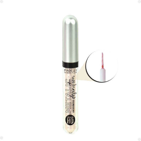 Delineador Líquido Pink 21 Metalic Definition 05 2,5ml