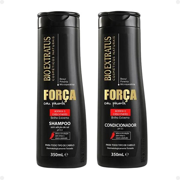 Shampoo + Condicionador Bio Extratus Força Com Pimenta 350ml