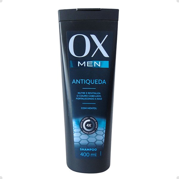 Shampoo Antiqueda Ox Men Com Mentol 400ml