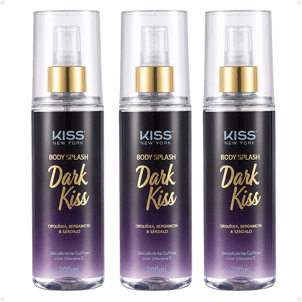 Kit Kiss New York Dark Kiss: 3 Body Spash 200ml