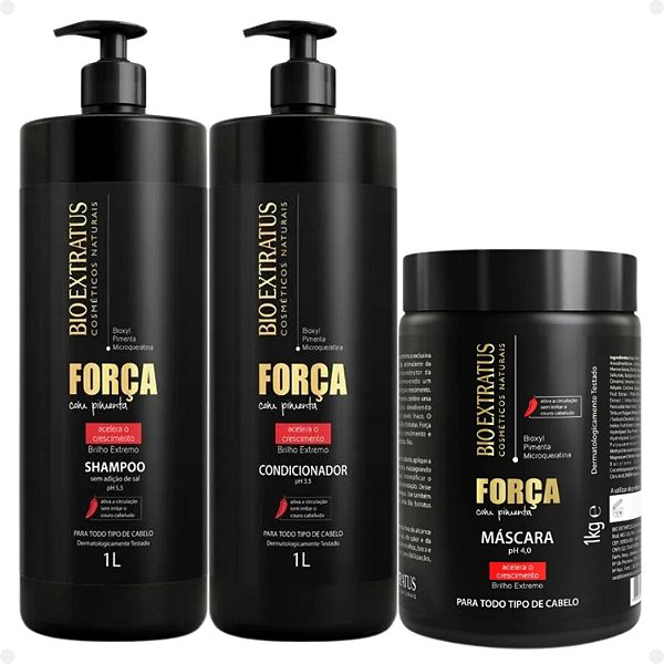 Kit Bio Extratus Força Com Pimenta Com 3