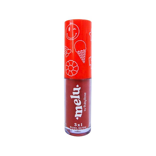 Blush, Batom e Sombra 3x1 Melu By Ruby Rose Summer Baby 06