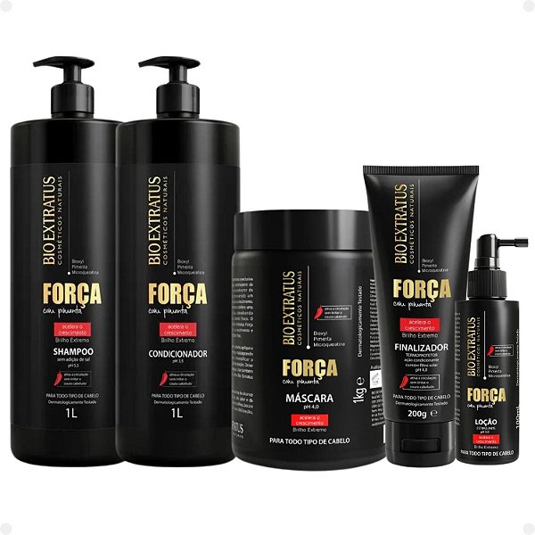Kit Bio Extratus Força Com Pimenta Com 5