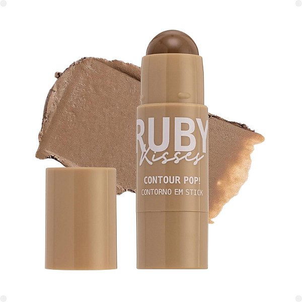 Contorno em Stick Ruby Kisses Contour Pop! 01 Frappé Pop Cps01b