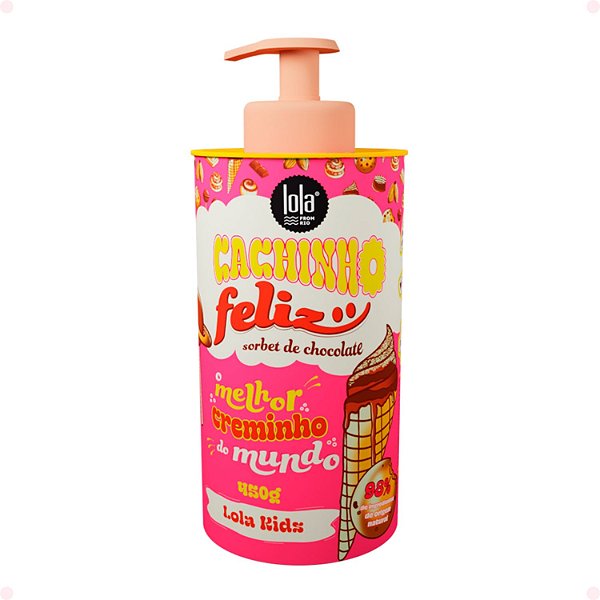 Creme de Pentear Lola Kids Cachinho Feliz Sorbet de Chocolate 450g