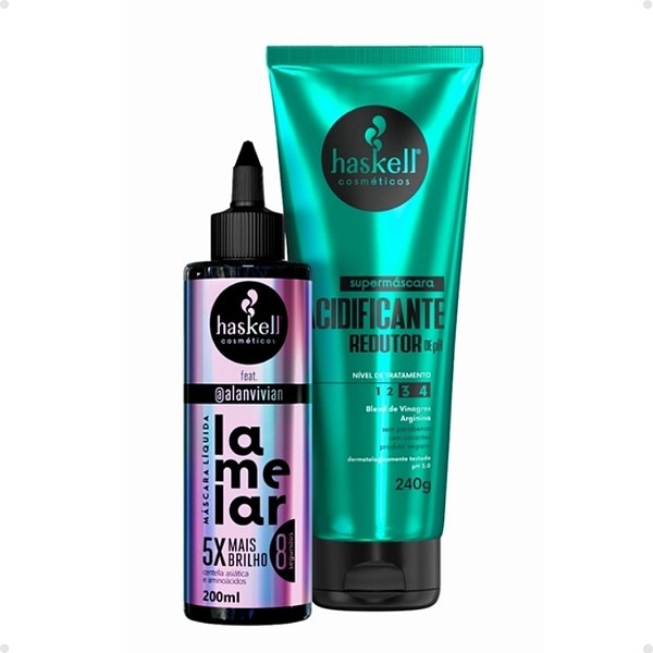 Kit Haskell Supermáscara Acidificante + Máscara Líquida Lamelar