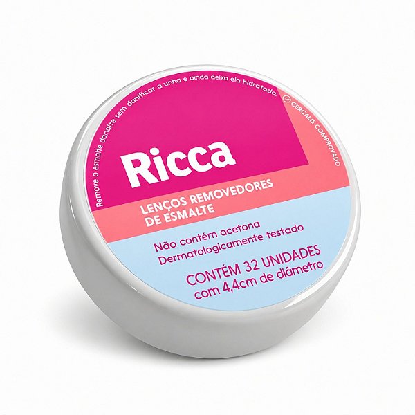Lenços Removedores De Esmalte Ricca 32 Unidades Cód. 3702