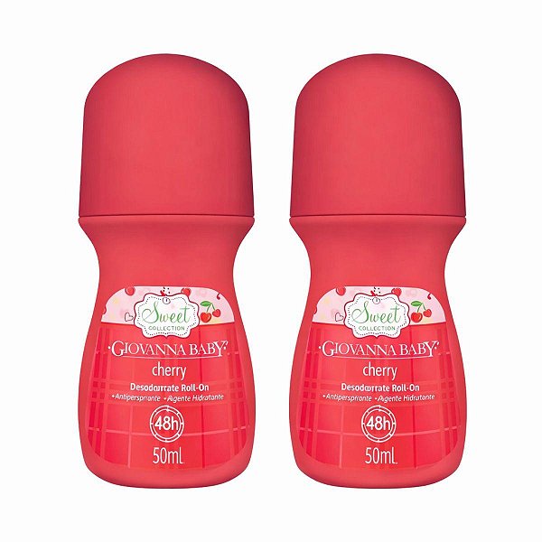 Kit Giovanna Baby: 2 Desodorante Roll-on Cherry