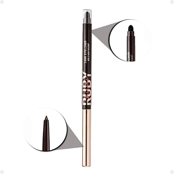 Lápis Retrátil em Gel à Prova D'água Ruby Kisses Dark Brown Re03b