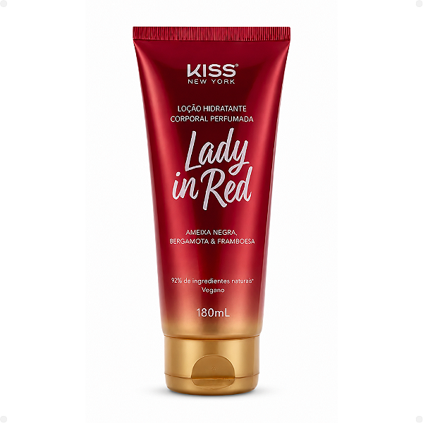 Loção Hidratante Corporal Kiss New York Lady in Red Lcb01b 180ml