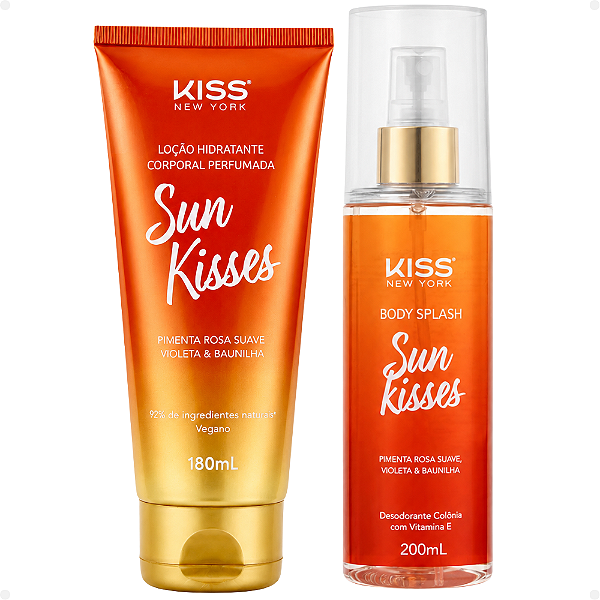 Kit Kiss New York Sun Kisses: Body Splash 200ml e Loção Hidratante 180ml