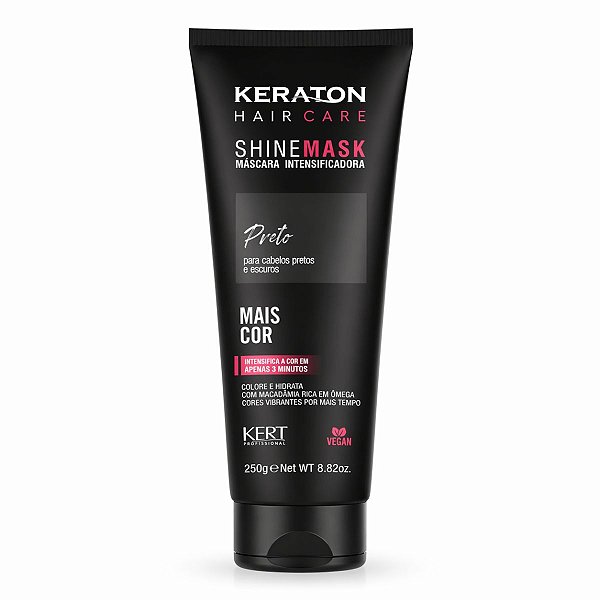 Máscara Intensificadora Keraton Kert Shine Mask Preto 240g