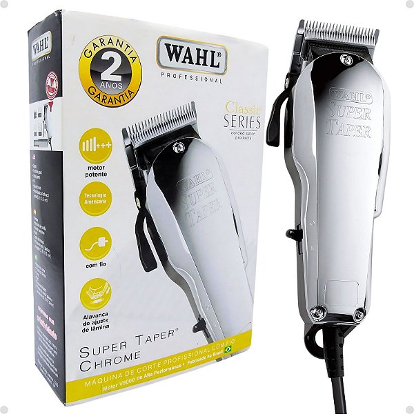 Máquina De Corte Wahl Classic Series Super Taper Chrome 127v