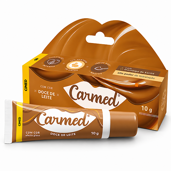 Hidratante Labial Carmed Ana Castela Coleção Docinhos Doce de Leite 10g