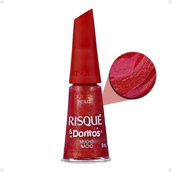 Esmalte Metálico Risqué & Doritos Mucho Nacho 8ml