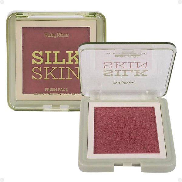 Blush em Creme Ruby Rose Silk Skin Fresh Face Coral Crush Hb-F1000-2