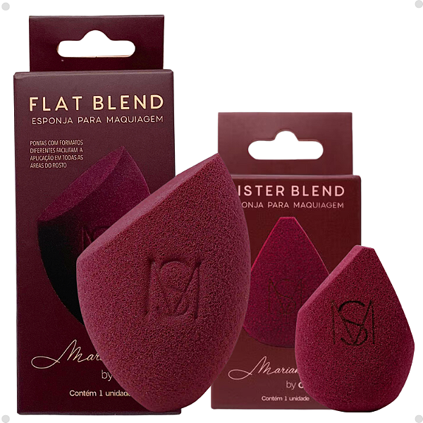 Kit Esponja Oceane Mariana Saad Flat Blend e Sister Blend