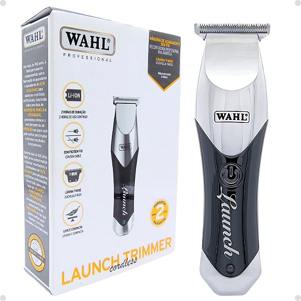 Máquina De Acabamento Wahl Launch Trimmer Cordless Bivolt
