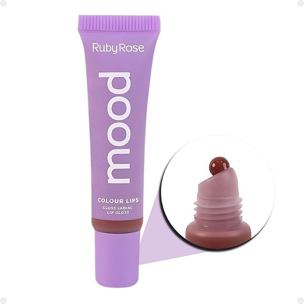 Gloss Labial Ruby Rose Mood Colour Lips Discreet Hb-7201-1
